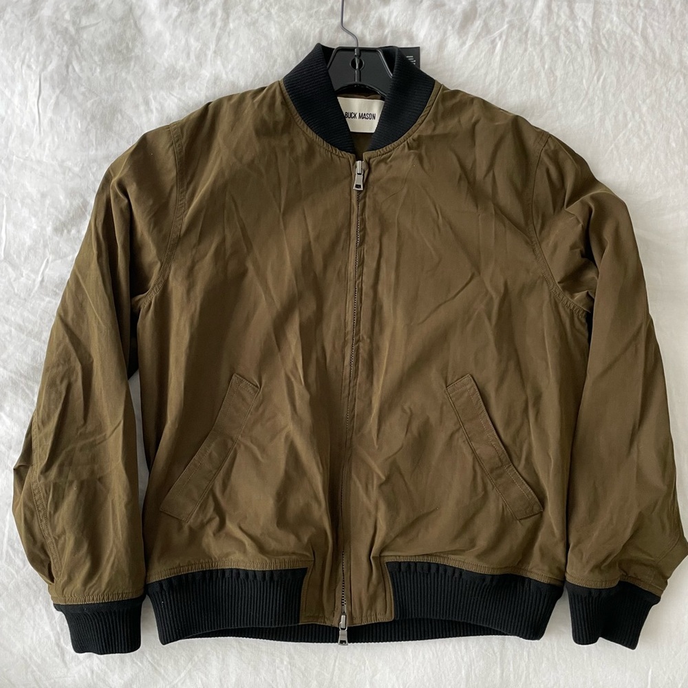 Buck Mason bomber jacket